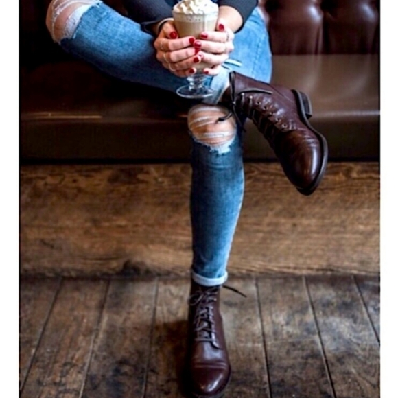 Frye Veronica Combat Boots (9) - Picture 3 of 5